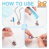 NBEADS Pet Cremation Jewelry for Ashes, Paw Print Pet Urn