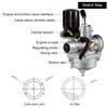 YAOBLUESEA Vergaser 18mm Carburetor CPI, 2Takt, Kompatibel für Hussar, Minarelli,