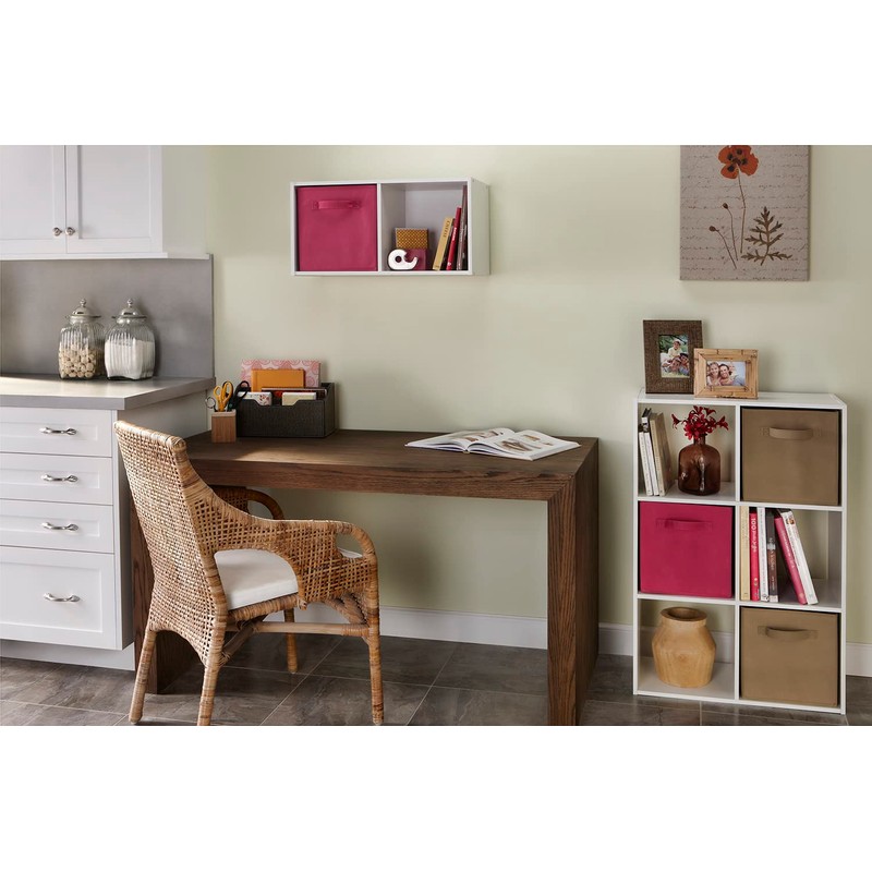 ClosetMaid Cubeicals 2 Cube Storage Shelf Organizer Bookshelf, Stackable or