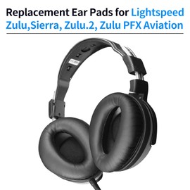 XBERSTAR Headphone Earpads for Lightspeed Zulu,Sierra, Zulu.2, Zulu PFX Aviation Replacement Ear Cushion Cover (earpads)
