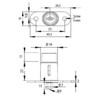 Gedotec Pressure Cylinder Lock Screw-On Lock 1 Set Lock with