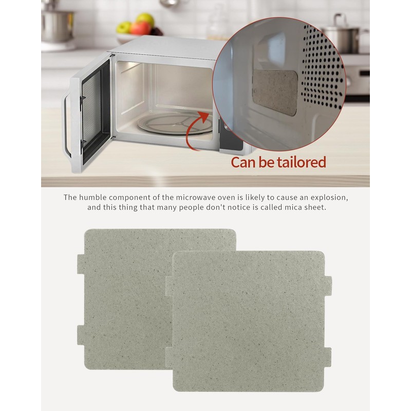 YQBOOM 2 PCS Waveguide Cover, Universal Mica Sheet for Microwave