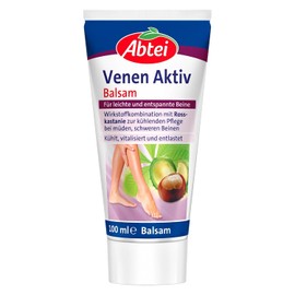 Abtei Veins Active Balm - Active Ingredient Combination with Horse Chestnut - Cooling Care for Tired, Heavy Legs - Cools, Revitalises and Relieves - 100 ml