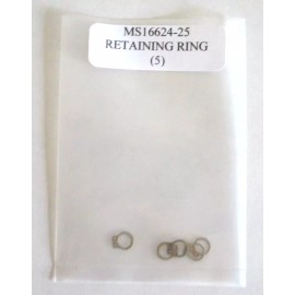 MS16624-25 Retaining Ring External Plated Steel - Lot of 5