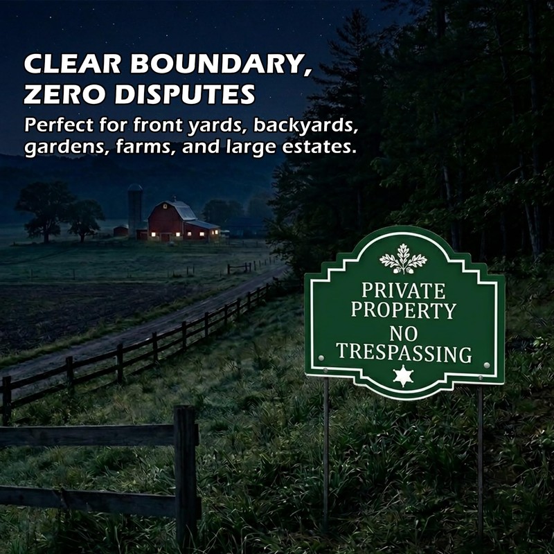 Extra-Large 2-Pack Private Property No Trespassing Signs