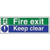 Fire Exit - Fire Exit / Keep Clear - 300