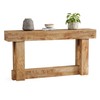 LITTLE TREE 63-Inch Console Table with Storage, Farmhouse Sofa Table