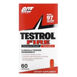 Testrol Fire Gat Sport 60 Cápsulas Termogénico Sabor Sin Sabor