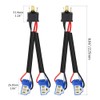 XINGYHENG 2Pcs H4 9003 Male to Female Ceramic Socket Adapter