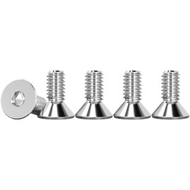 Drenky Pack of 50 M4 Screws Stainless Steel V2A Countersunk Screws Full Thread Socket Screws DIN 7991 / ISO 10642 Mini M4 x 10 mm