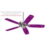 Pink Skull Bones - Ceiling Fan Skin Kit fits most