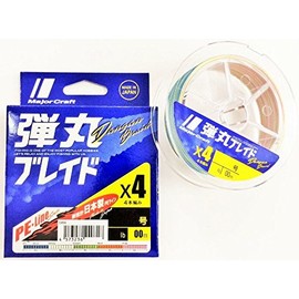 Major Craft DB4-300/1.5MC PE Line Bullet Braid, 4 Strands, Multicolor, 300M/1.5