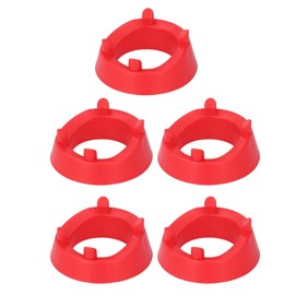 5Pcs Round Ball Display Stand Plastic Ball Holder for Football Basketball Volleyball Rugby Red