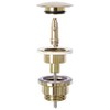 Rea Universal Click-Clack Gold Pop-Up Drain Fitting for Washbasins and