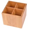 GRAEWE Cutlery Box / Kitchen Utensils Holder with Dividers Bamboo