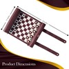 ThreeMoves Roll Up Chess Set - 11" Foldable Leather Chess