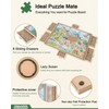 ALL4JIG 2000 Pieces Rotating Puzzle Board with 6 Drawers and