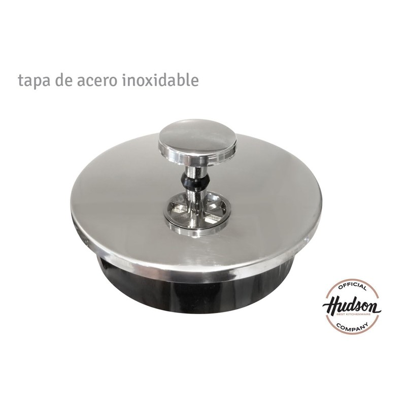 HUDSON French Press Coffee and Tea Maker, 9 cups, Silver