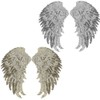 2 Pairs DIY Clothes Wing Sequins Patch Sequins Angel Wings