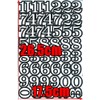 （シャシャン）XIAXIN 防水 PVC製 ナンバー 数字 ステッカー セット 耐候 耐水数字 数字