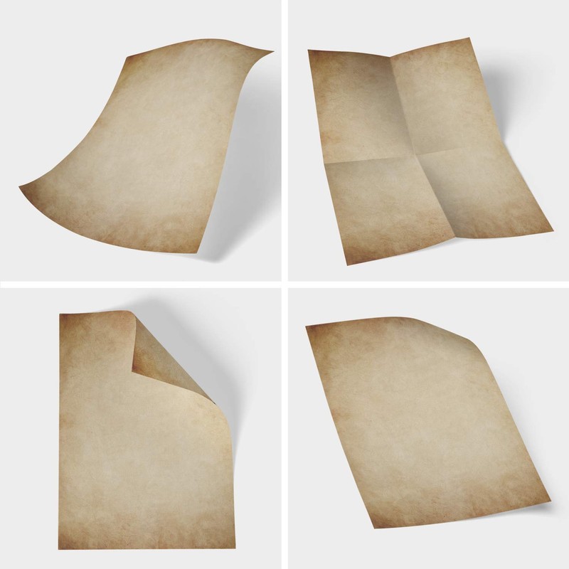 100 Sheets Set of Letter Paper Old Paper Vintage DIN