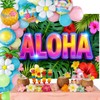 7x5ft Aloha Backdrop Hawaiian Luau Tropical Theme Party Photography Background