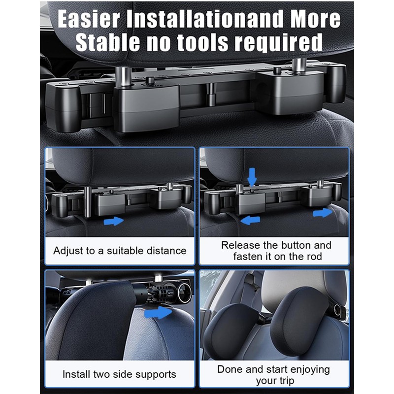 Hopeas Car Headrest for Children and Adults, Super Easy Assembly