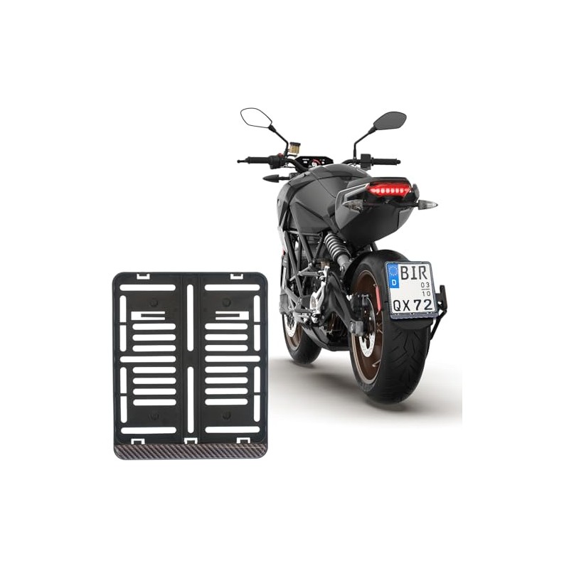 1 x License Plate Holder with 3D Carbon Look Stripes