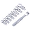 TICFOX Crows Foot Wrench Set, Flex-Head Ratcheting Wrench Set Replaceable