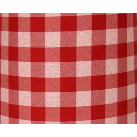 Albert Estate LTD, Red Check Drum Lamp Shade , 14" Washer Fitter