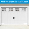 Teodute 4 Pcs Garage Door Windows, Replacement Vinyl Windows Inserts