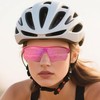 OUTDOORSPARTA Sports Sunglasses(2. Pink Frame, Full Lens Mirrored Pink)