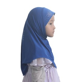Girls Kids Muslim Hijab Islamic Scarf Shawls Simple Style for 1 to 5 years old Girls
