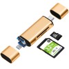 Memory Card Reader, USB, Type-C, Micro 3-in-1, MicroSD/USB Multi-Card Reader,