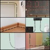 1000pcs Circle Cable Clips with Steel Nail,Clips de Alambre para