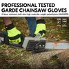 Vgo 1Pair Chainsaw Gloves, 12-Layer Chainsaw Protection on Left Hand