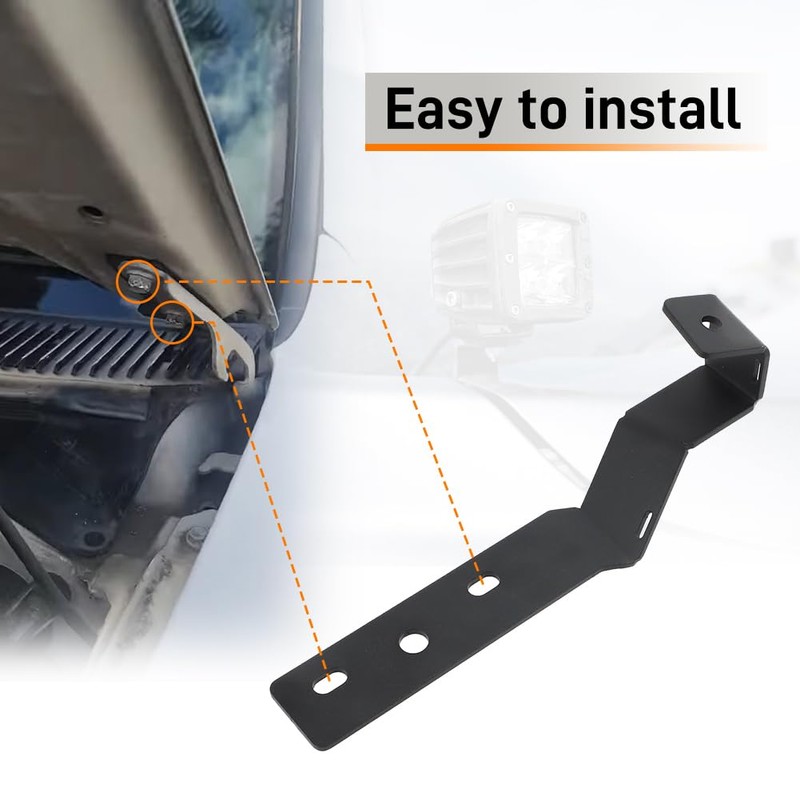 AUTOVIC Ditch Light Mounting Bracket with Bolts & Nuts for