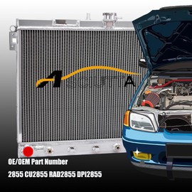 ASCIUTTA 4 Row Aluminum Radiator for 2006-2012 Chevy GMC Colorado Canyon Hummer H3 H3T 3.5L 3.7L 5.3L 2007 2008 2009 2010 2011 (3 Row radiator)