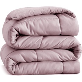 Casa Platino Bedding Comforters King Size - Duvet Insert with 8 Durable Tabs - Super Soft & Comfy All Season King Bed Comforters for Girls - Quilted Down Alternative Comforter - 104"x90", Sepia Rose