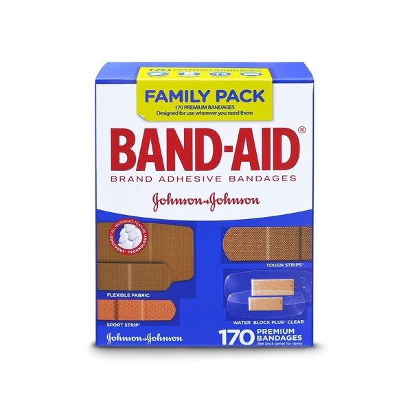 Band-Aid Brand Adhesive Bandages, Family Pack (170 ct.)