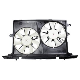 TRQ Radiator Dual Cooling Fan Assembly Compatible with 2008-2015 Scion xB SC3115102