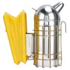 Pointed Beehive Smoker with Heat Protection Board Stainless Steel Bee