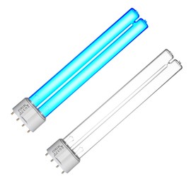coospider-repta 2 Pack 18 Watts UV Light Bulb Replacement UV Light for Pond Clarifier for Outdoor Ponds 4-Pin Base