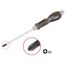 uxcell #2 Phillips Impact Screwdriver, 6-Inch Cross Point Key-stone Demolition Driver