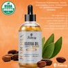 Kanzy 100% Organic Jojoba Oil – Cold-Pressed & Hexane-Free –