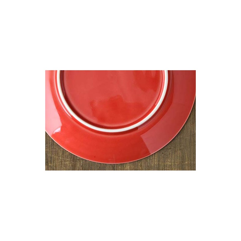 Yamani 52190621 Medium Plate, Red, 19.2 Tied