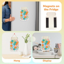 YALIOURS Magnetic Star Reward Glass for Children, Behavior Management Reward Glass System for the Home Classroom, Colourful Star Reward Glass for Toddlers, Boys, Girls