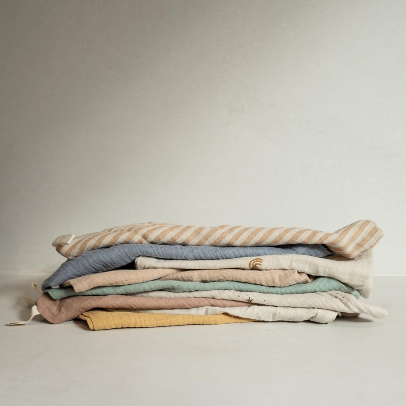 Minifolk set of 5 Washcloths/Mini Muslins | 100% Cotton |