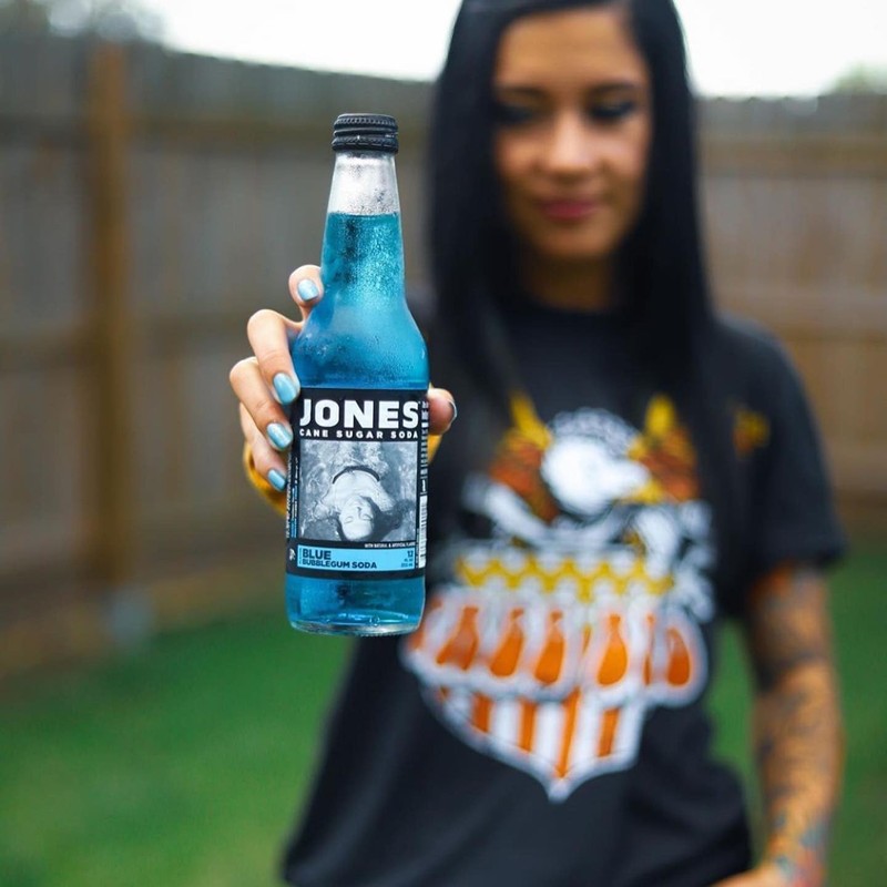 Jones Soda Co. Blue Bubblegum Flavor | 12-Pack | The