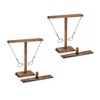 2pcs Ring Toss Game, Tischplatten-Ringwurfspiele,Handgemachte hölzerne Ringwurfhaken,Ring-Haken Partyspiel, Ringwurfspiel für